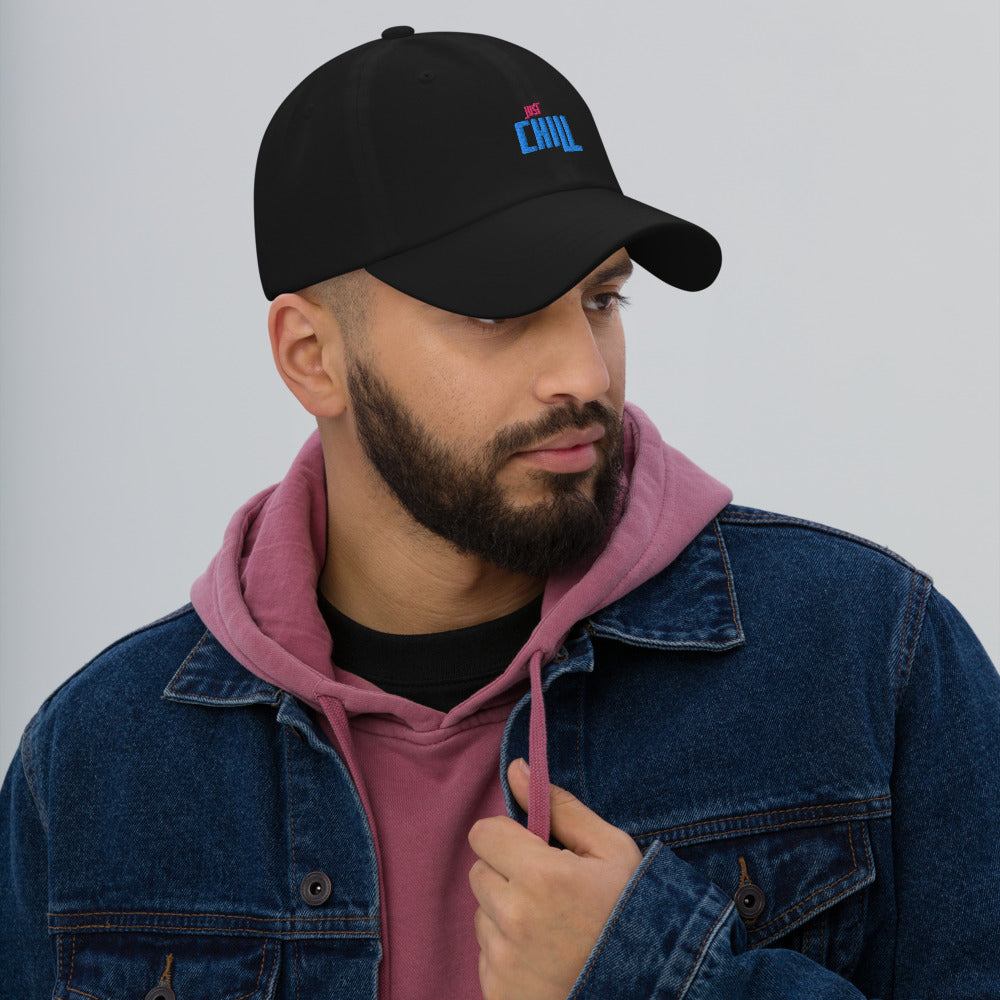 Just Chill Embroidered Cap Dad Hat