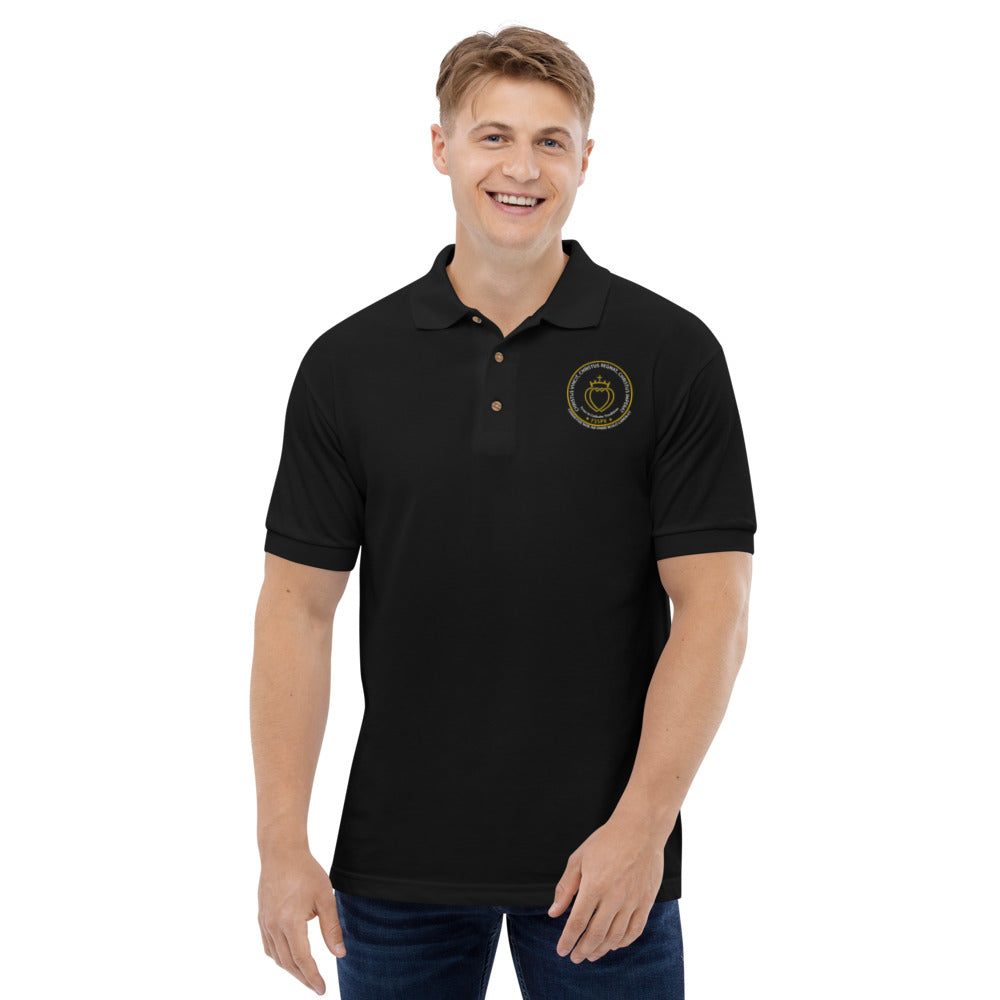 Catholic Tee Traditional Catholic Men Embroidered Polo Shirt