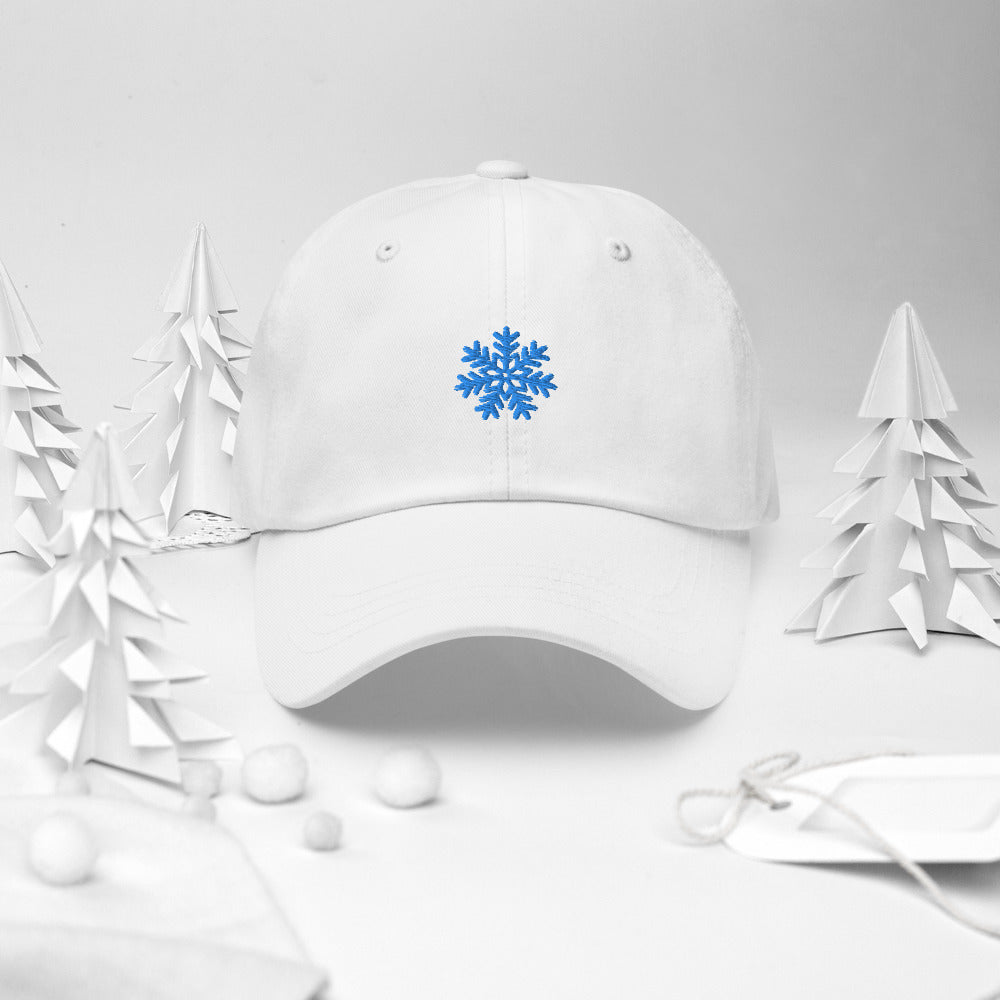 Snowflake embroidered cap Dad hat