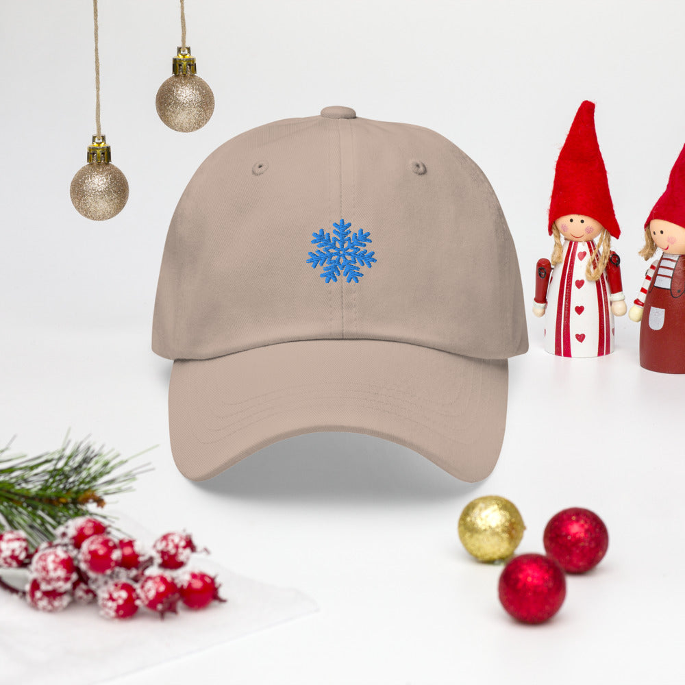 Snowflake embroidered cap Dad hat