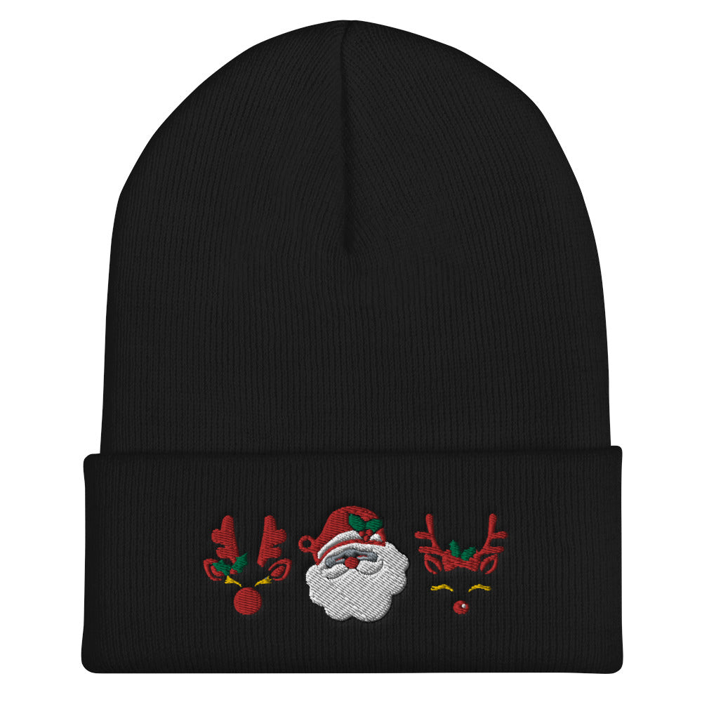 Santa Claus Embroidered Beanie