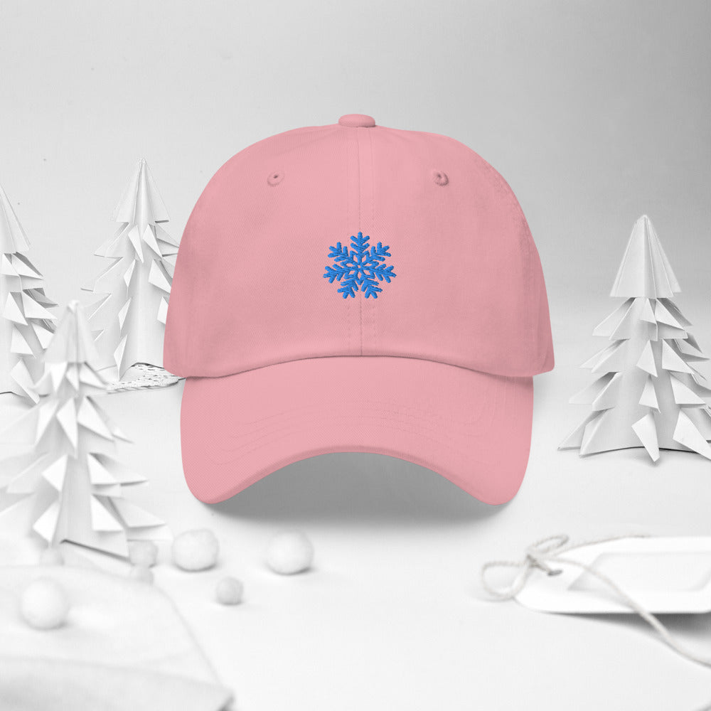 Snowflake embroidered cap Dad hat