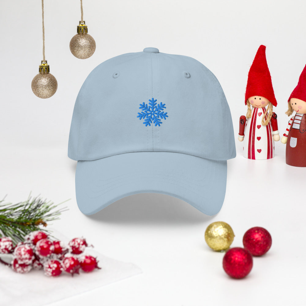 Snowflake embroidered cap Dad hat