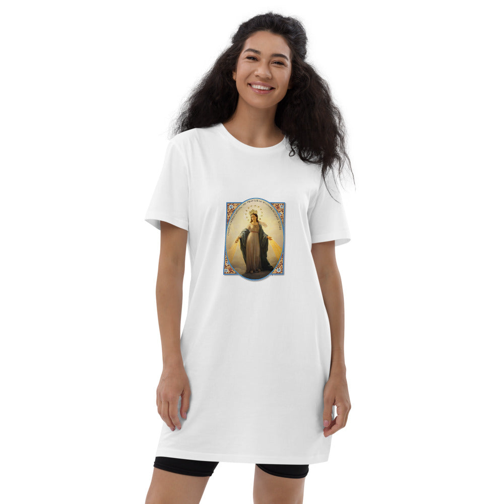 Lady of the Miraculous Medal Organic cotton t-shirt dress