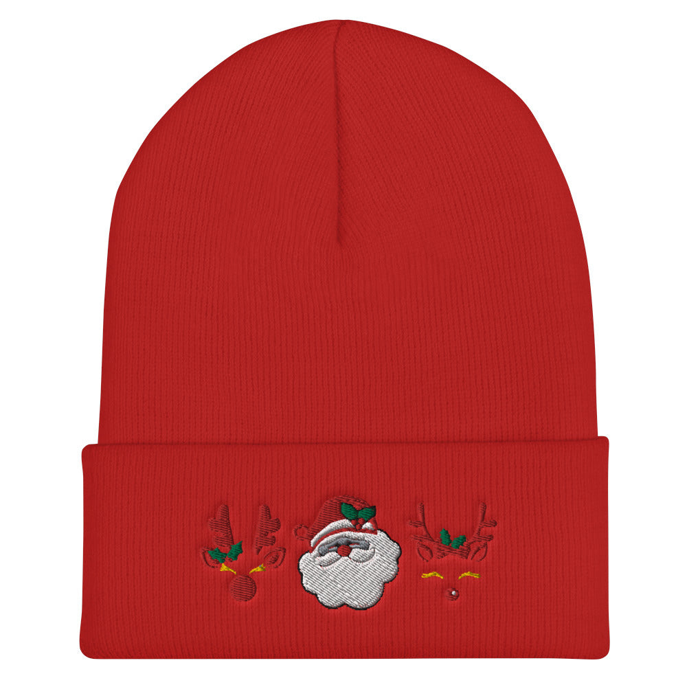 Santa Claus Embroidered Beanie