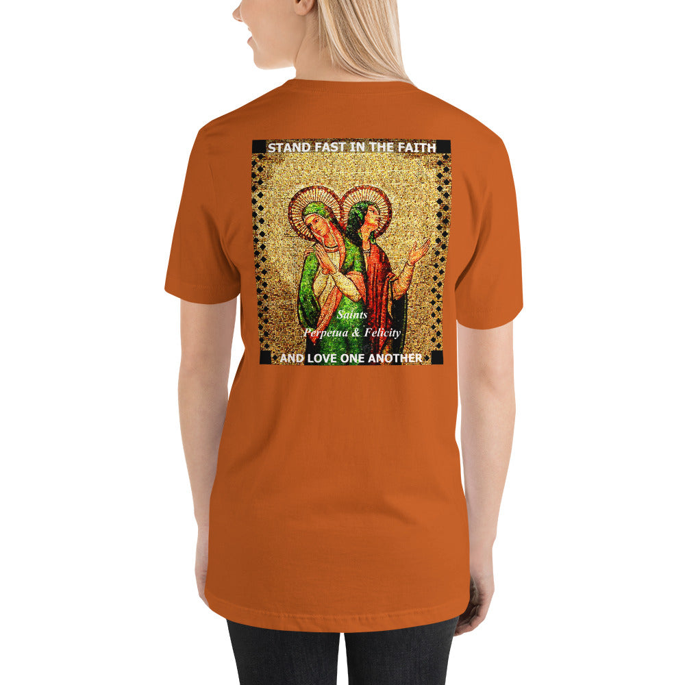 Sts Perpetua and Felicity Short-Sleeve Unisex T-Shirt (CT)