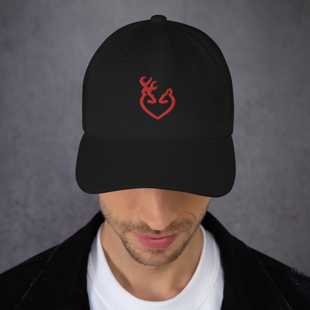 Reindeer Love Embroidered Cap Dad hat