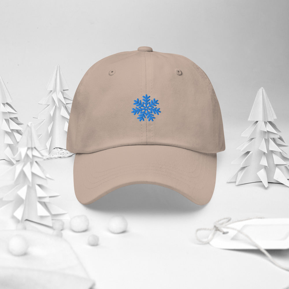 Snowflake embroidered cap Dad hat