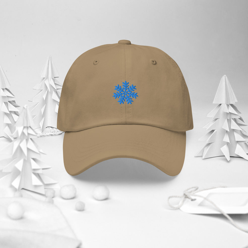 Snowflake embroidered cap Dad hat