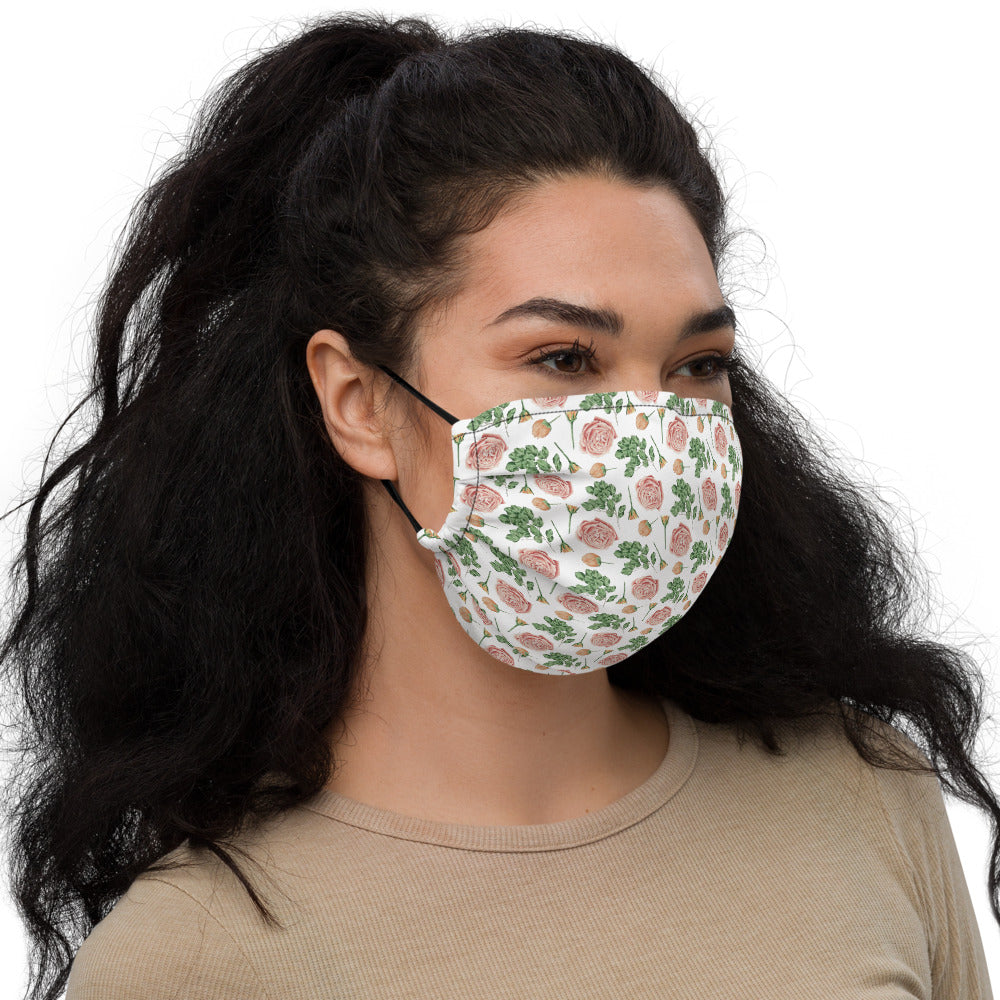 Floral Reusable Premium Face mask With Filter Pocket