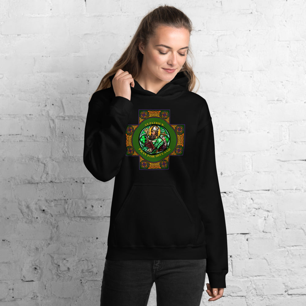 St. Patrick's Pray for us Hoodie, St. Patrick' pray for Ireland hoodie