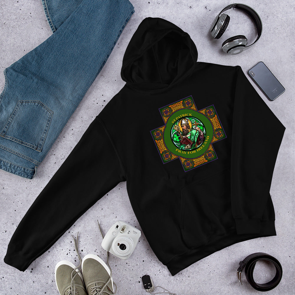 St. Patrick's Pray for us Hoodie, St. Patrick' pray for Ireland hoodie