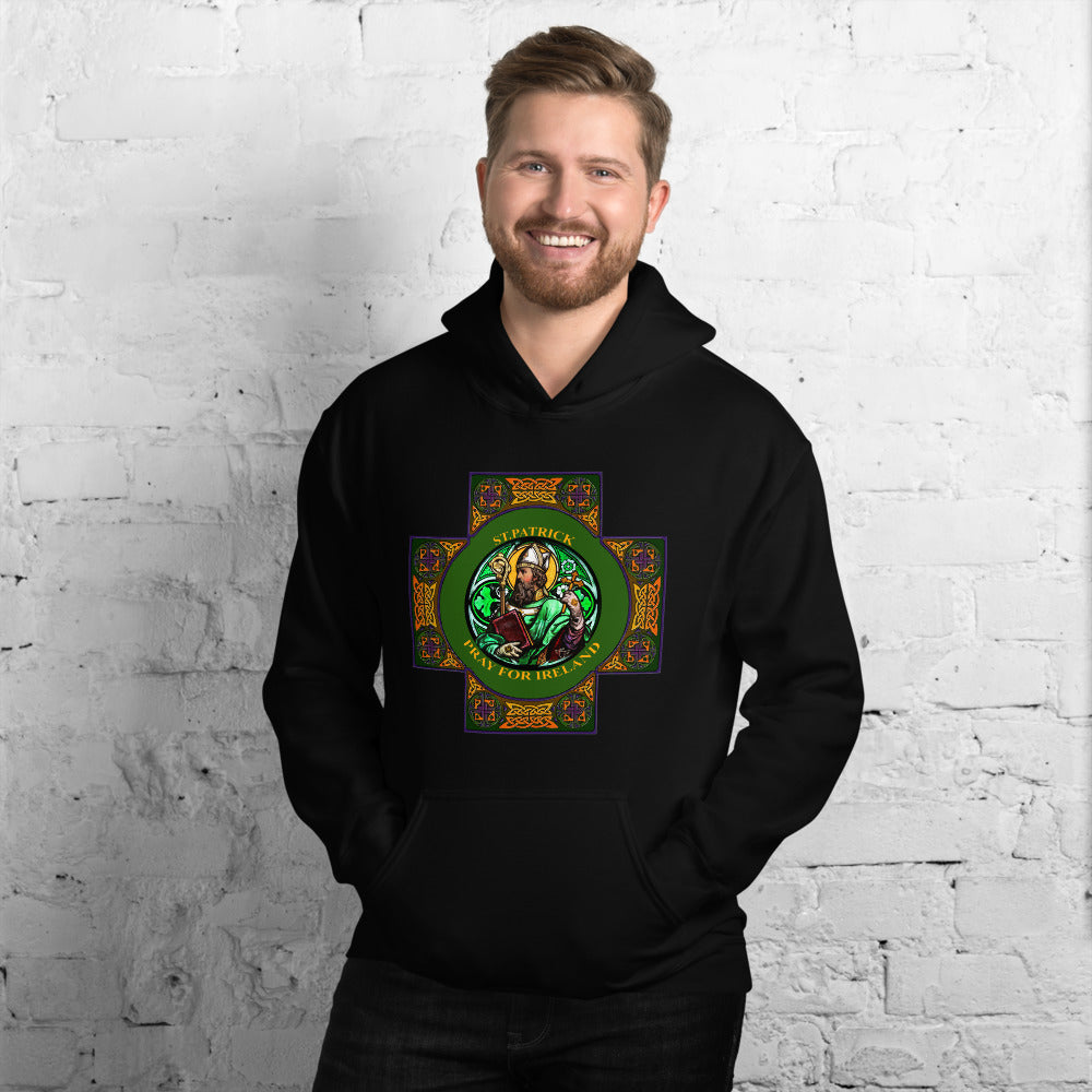 St. Patrick's Pray for us Hoodie, St. Patrick' pray for Ireland hoodie