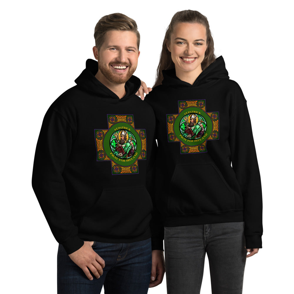 St. Patrick's Pray for us Hoodie, St. Patrick' pray for Ireland hoodie