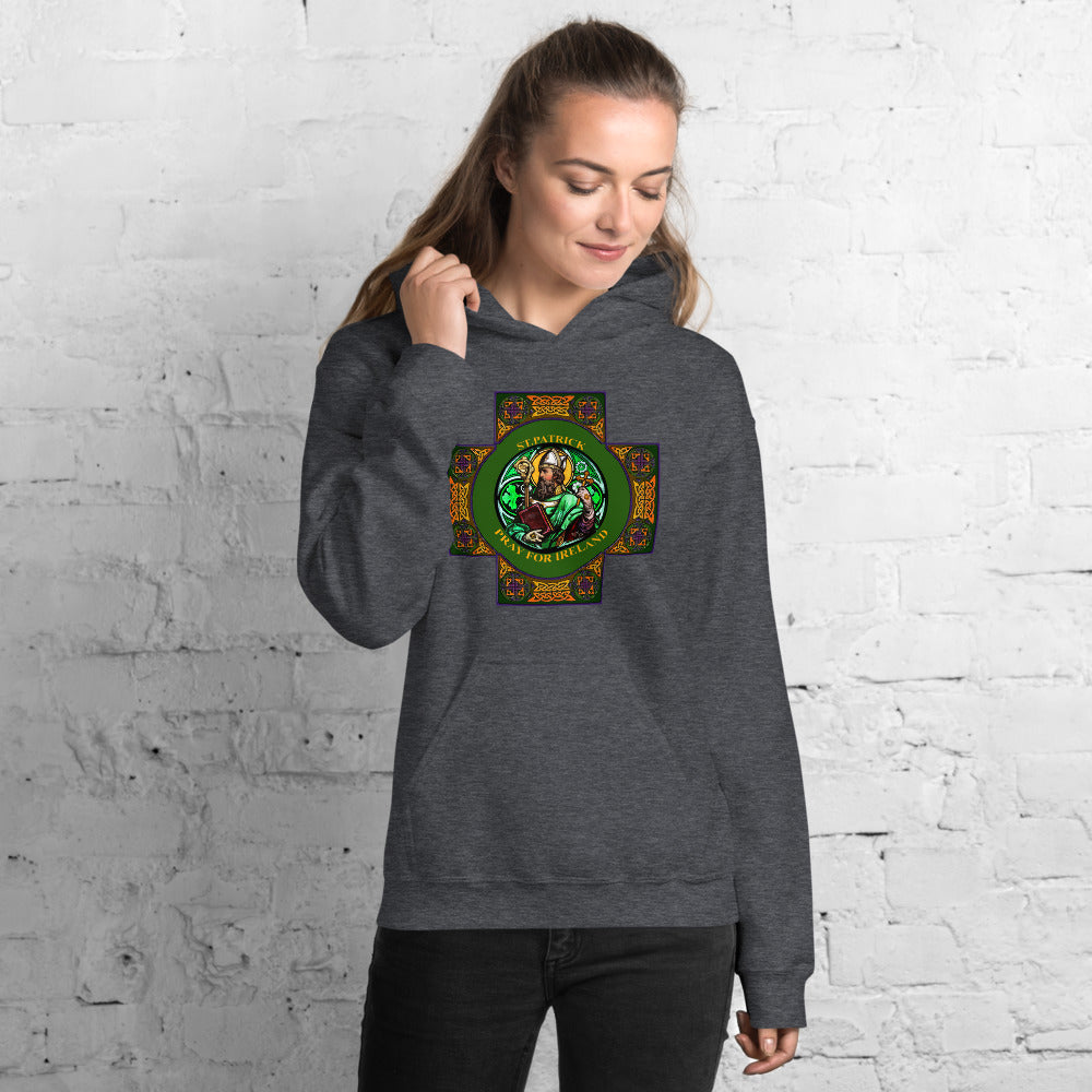 St. Patrick's Pray for us Hoodie, St. Patrick' pray for Ireland hoodie