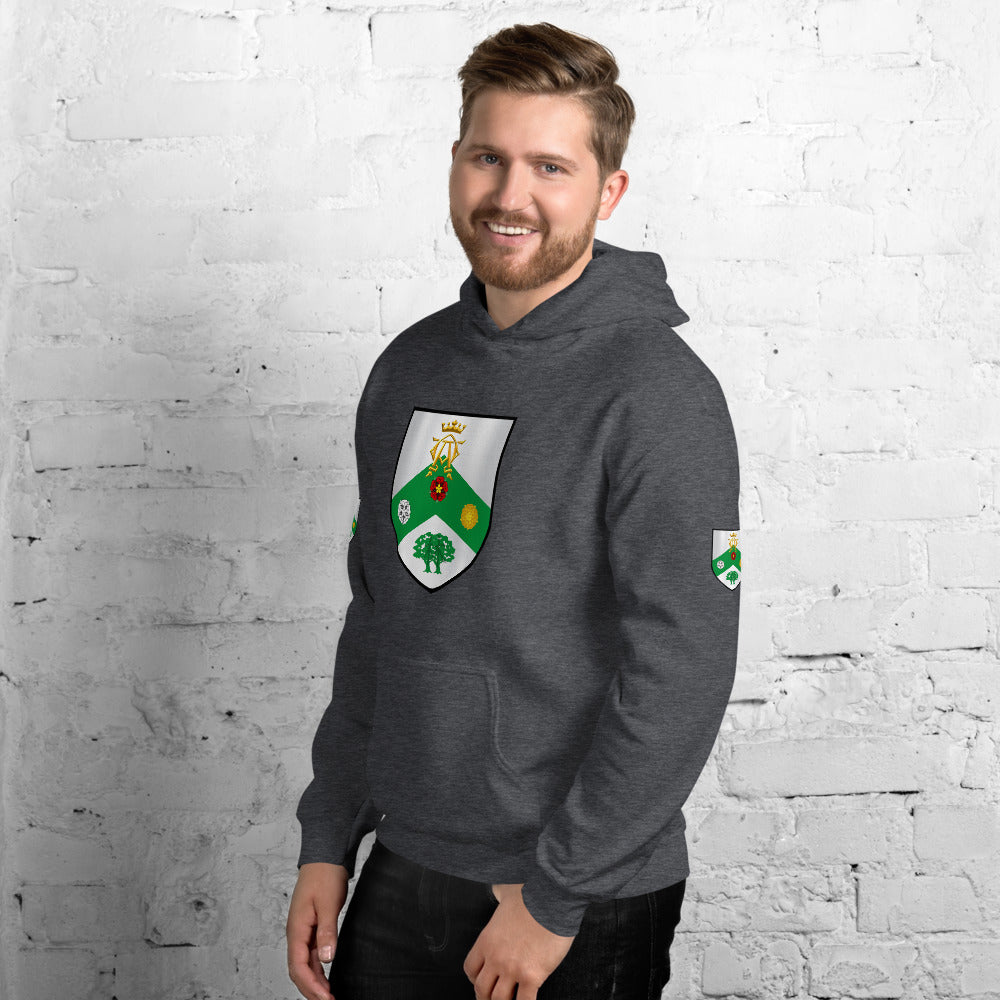 family crest hoodies, coat of arms hoodies, heraldry hoodies