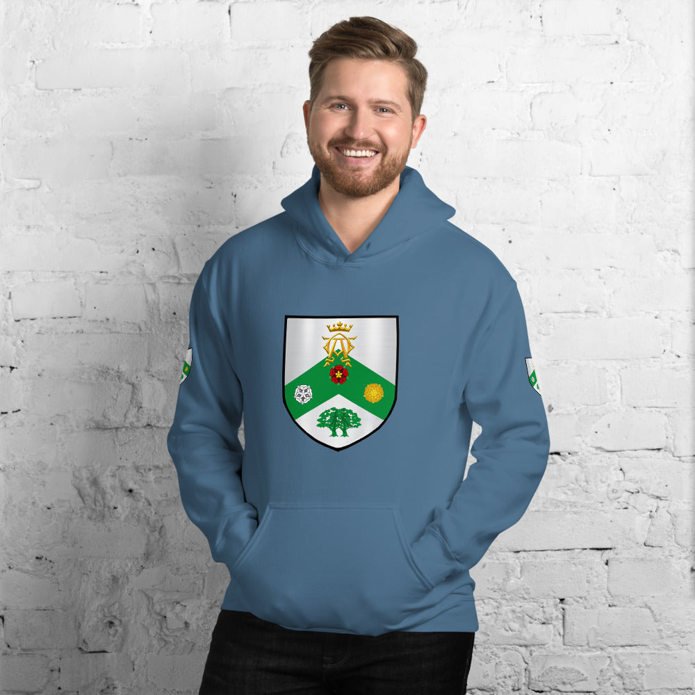 family crest hoodies, coat of arms hoodies, heraldry hoodies