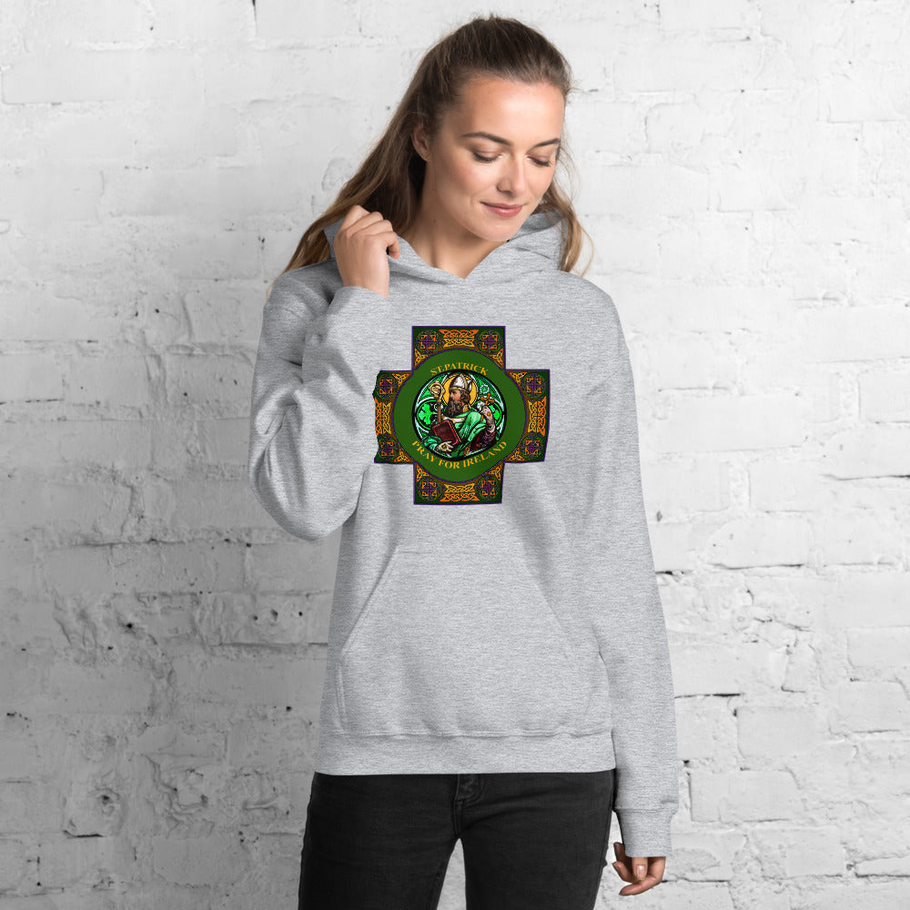 St. Patrick's Pray for us Hoodie, St. Patrick' pray for Ireland hoodie