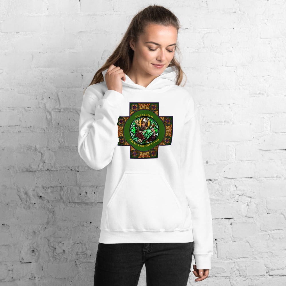 St. Patrick's Pray for us Hoodie, St. Patrick' pray for Ireland hoodie